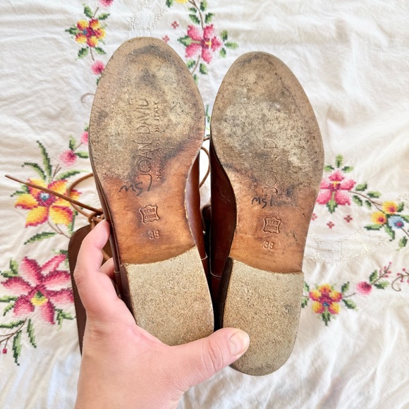 Size 38 vintage Joan & David leather ankle boots. - Picture 4 of 6